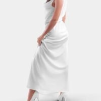 Hand painted White long dress - Image 3