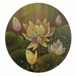 Circular Bloomed lotus, Size-23 Inch