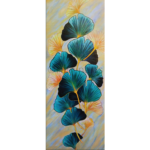 Blue flowers, Size- 30x72 Inch