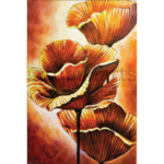 Orange flowers, Size-24x26 Inch