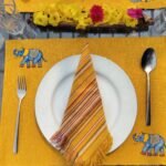 Hand Painted Dining Table Mat & Napkin set