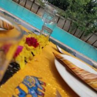 Hand Painted Dining Table Mat & Napkin set - Image 5