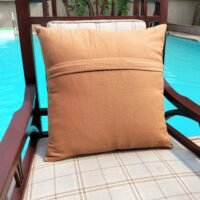 Hand Painted Birds Beige Cushion Cover - Image 3