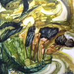 Way to dense Forest, Size- 11x16 Inch