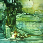 Northen Lights, Size-16x11 Inch