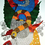 Connectivity Amongst Lines, Size-24×18 Inch