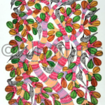 Pink Tree for Life, Size-24×18 Inch