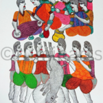 Tribal Celebration, Size-24x18 Inch