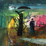 Passage to woods at Night, Size-7x11 Inch