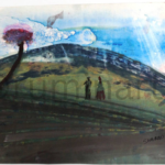 Hills with companion, Size-10×12 Inch