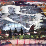 Textures on landscape, Size-14x11 Inch