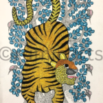 Blue tree Tiger, Size-12x16 Inch