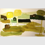 Watercolor on Paper, Size-7.5×12Inch