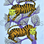 Tiger pair, Size- 15x11 Inch