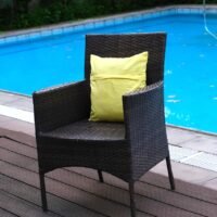 Hand Painted Deer Yellow Cushion Cover - Image 3