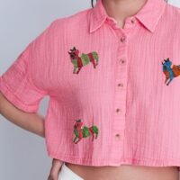Pink Cotton Shirt - Image 3