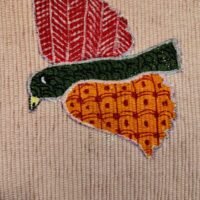 Hand Painted Dining Table pink Mat & Napkin set - Image 7