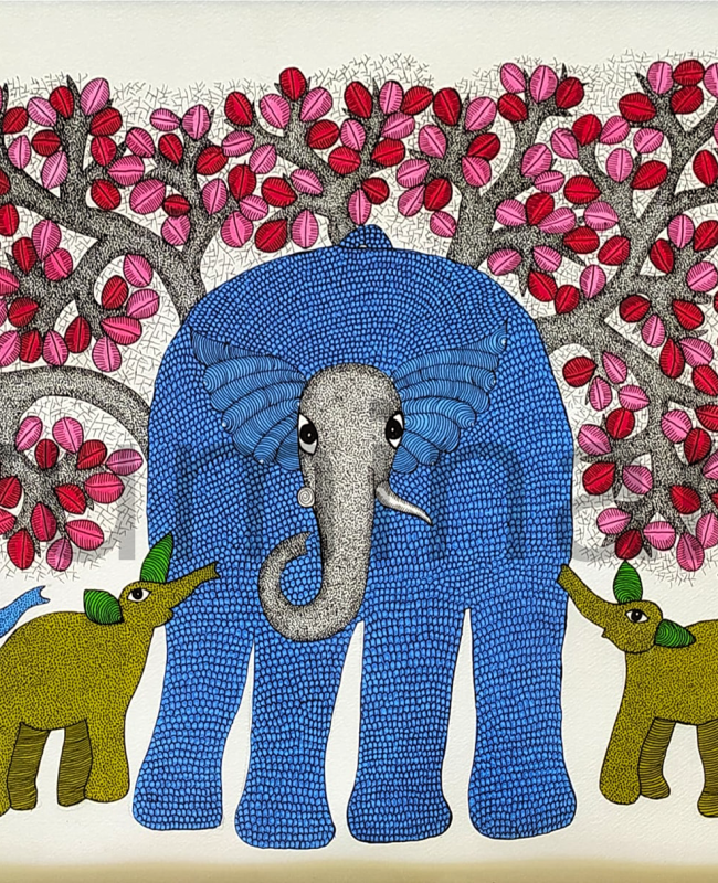 NS40 gond painting size 24inch×18 inch