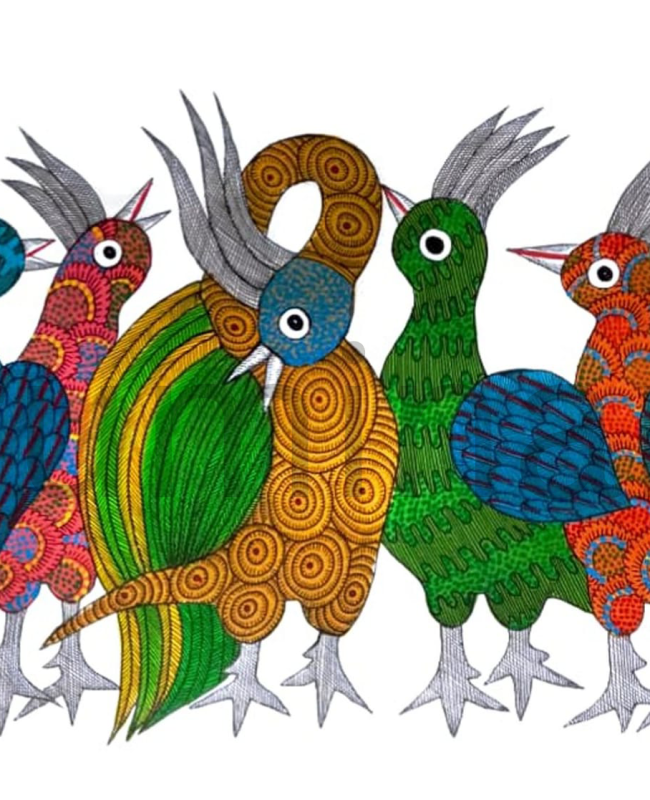NS63 gond painting size 12X16 INCH